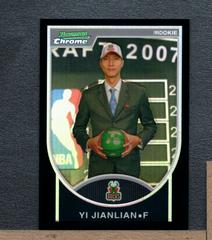 YI Jianlian [Black Refractor] Basketball Cards 2007 Bowman Chrome Prices