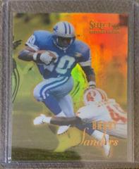 Barry Sanders [Mirror Gold] #21 Football Cards 1995 Panini Select Certified Prices