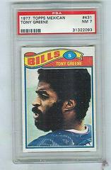 Tony Greene #431 Football Cards 1977 Topps Mexican Prices