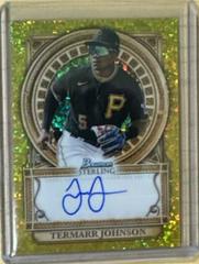 Termarr Johnson [Canary Diamond] #SOA-TJ Baseball Cards 2023 Bowman Sterling Opulence Autographs Prices