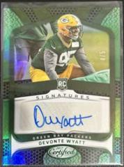 Devonte Wyatt [Green] #RS-DW Football Cards 2022 Panini Certified Rookie Signatures Prices