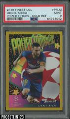 Lionel Messi [Gold Refractor] Soccer Cards 2019 Finest UEFA Champions League Prized Footballers Prices