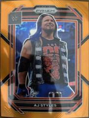 AJ Styles [Orange] #119 Wrestling Cards 2023 Panini Prizm WWE Prices