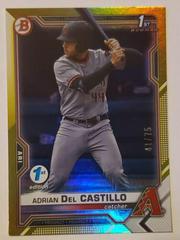 Adrian Del Castillo [Yellow Foil] #BD-108 Baseball Cards 2021 Bowman Draft 1st Edition Prices