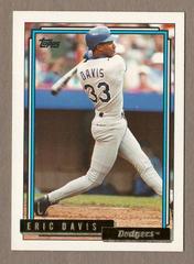 Eric Davis [Gold] Baseball Cards 1992 Topps Traded Prices