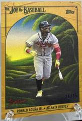 Ronald Acuna Jr. [Indian Yellow] Baseball Cards 2023 Topps X Bob Ross The Joy Of Prices