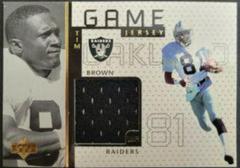 Tim Brown Football Cards 1998 Upper Deck Game Jersey Prices