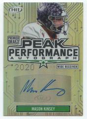 Mason Kinsey [Silver] #PKA-MK Football Cards 2020 Sage Hit Peak Performance Autograph Prices