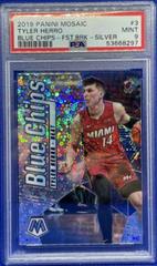 Tyler Herro [Fast Break Silver] #3 Basketball Cards 2019 Panini Mosaic Blue Chips Prices