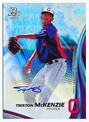 Triston McKenzie #TPA-TM Baseball Cards 2017 Bowman Platinum Top Prospects Autographs Prices