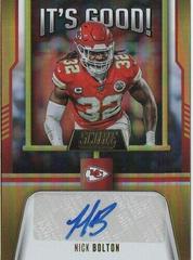 Nick Bolton #IG-NB Football Cards 2023 Panini Score It's Good Autographs Prices