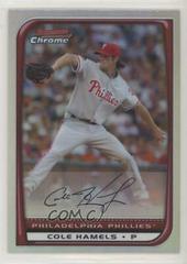 Cole Hamels [Refractor] #12 Baseball Cards 2008 Bowman Chrome Prices