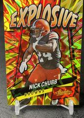Nick Chubb [Gold] #E19 Football Cards 2022 Panini Absolute Explosive Prices