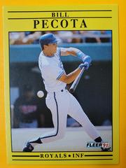 Bill Pecota #565 Baseball Cards 1991 Fleer Prices