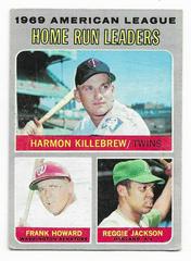 AL Home Run Leaders [Killebrew, Howard, Jackson] Baseball Cards 1970 Topps Prices