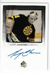 Gerry Cheevers #UDA-GC Hockey Cards 2022 SP Authentic UD Autographs Prices