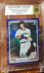 Anthony Volpe [Purple Refractor] #BCP-139 Baseball Cards 2020 Bowman Chrome Prospects Prices