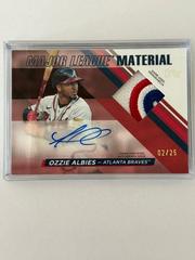 Ozzie Albies [Red] #MLMA-OA Baseball Cards 2024 Topps Major League Material Autograph Prices