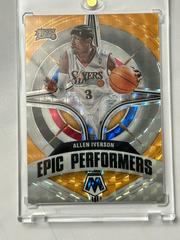 Allen Iverson [Orange Fluorescent] Basketball Cards 2021 Panini Mosaic Epic Performers Prices