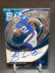 Michael Strahan [Blue] #ICN-MSTR Football Cards 2022 Panini Spectra Icons Autographs Prices