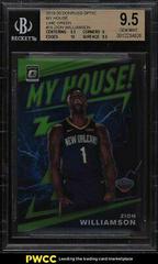 Zion Williamson [Lime Green] Basketball Cards 2019 Panini Donruss Optic My House Prices