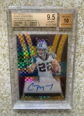 Christian McCaffrey [Gold] Football Cards 2017 Panini Select Rookie Signatures Prizm Prices