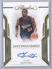 Grant Hill [Gold] #16 Basketball Cards 2022 Panini Flawless Distinguished Auto Prices