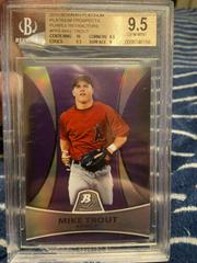 Mike Trout [Purple Refractor] #PP5 Baseball Cards 2010 Bowman Platinum Prospects Prices