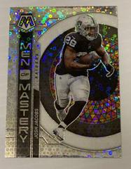 Josh Jacobs [No Huddle Silver] #MM-12 Football Cards 2023 Panini Mosaic Men of Mastery Prices