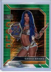 Sasha Banks [Green Pulsar Prizm] Wrestling Cards 2022 Panini Prizm WWE Fearless Prices