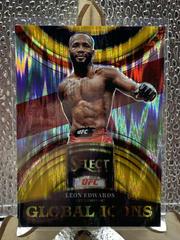 Leon Edwards [Gold Flash] #14 Ufc Cards 2023 Panini Select UFC Global Icons Prices