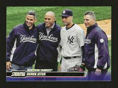 Derek Jeter [Rainbow Foil] #18 Baseball Cards 2014 Stadium Club Prices