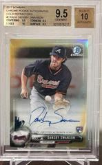 Dansby Swanson [Chrome Gold Refractor] #CRA-DS Baseball Cards 2017 Bowman Rookie Autographs Prices