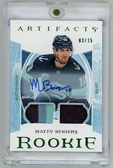 Matty Beniers [Material Autograph Emerald] Hockey Cards 2022 Upper Deck Artifacts Prices