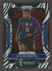 Kylian Mbappe [Choice Zebra] Soccer Cards 2022 Panini Prizm World Cup Prices