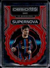Gavi [Red Flood] #5 Soccer Cards 2022 Panini Obsidian Supernova Prices