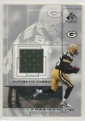 Antonio Freeman #AF Football Cards 2001 SP Game Used Authentic Fabric Prices
