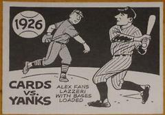 Cards VS Yanks [1926] Baseball Cards 1967 Laughlin World Series Prices