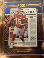 Patrick Mahomes II [Blue] #EXT-11 Football Cards 2022 Panini XR Extra Prices