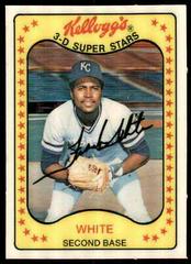 Frank White #34 Baseball Cards 1981 Kellogg's Prices