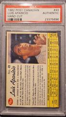 Luis Aparicio [Hand Cut] #49 Baseball Cards 1962 Post Canadian Prices