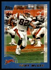 Tony McGee #141 Football Cards 2000 Topps Prices