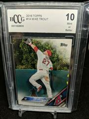 Mike Trout [Jumping] #1 Baseball Cards 2016 Topps Chrome Prices