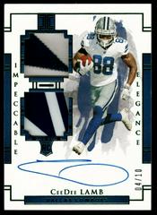 CeeDee Lamb [Helmet, Patch Autograph] #106 Football Cards 2020 Panini Impeccable Prices