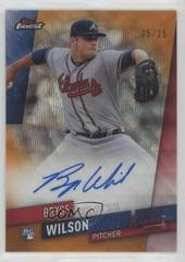 Bryse Wilson [Orange Wave Refractor] #FA-BW Baseball Cards 2019 Topps Finest Autographs Prices