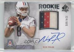 Nick Foles [Autograph Patch] Football Cards 2012 SP Authentic Prices