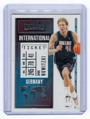 Dirk Nowitzki #22 Basketball Cards 2020 Panini Contenders International Prices
