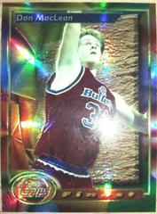 Don MacLean [Refractor] Basketball Cards 1993 Finest Prices