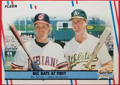 Big Bats at First [P. Tabler, M. McGwire] #633 Baseball Cards 1988 Fleer Prices