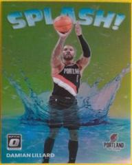 Damian Lillard [Lime Green] #6 Basketball Cards 2022 Panini Donruss Optic Splash Prices